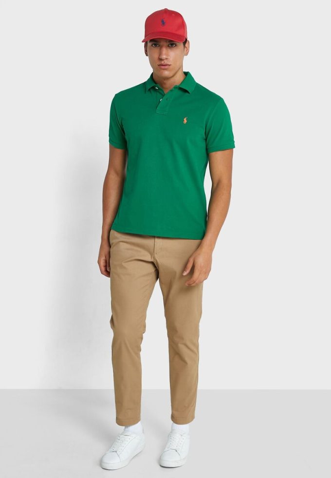 Green Men’s Ralph Lauren Essential Polo Shirts Green Men’s Ralph Lauren Essential Polo Shirts