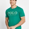 Green Men’s Ralph Lauren Logo Crew Neck T Shirts Green Men’s Ralph Lauren Logo Crew Neck T Shirts