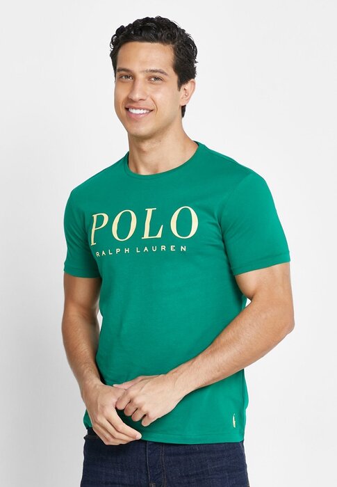 Green Men’s Ralph Lauren Logo Crew Neck T Shirts Green Men’s Ralph Lauren Logo Crew Neck T Shirts