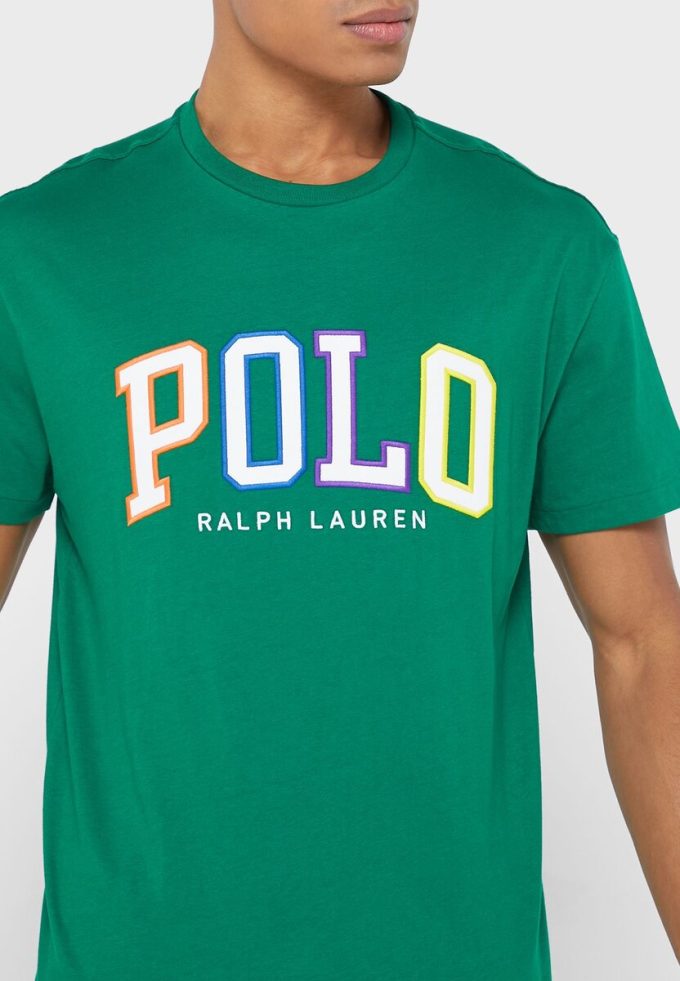 Green Men’s Ralph Lauren Logo Crew Neck T Shirts