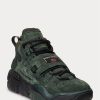 Green Men’s Ralph Lauren PS100 High-Top Suede Sneakers