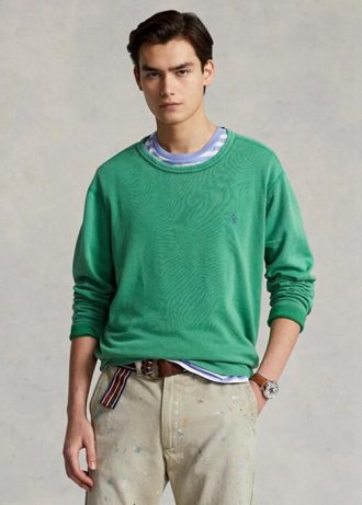 Green Men’s Ralph Lauren Spa Terry   Sweatshirt