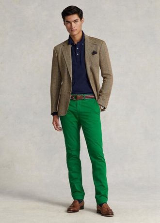 Green Men’s Ralph Lauren Stretch Slim Fit Chino  Pants