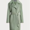 Green Women’s Ralph Lauren Cameo Wool-cashmere Wrap Coats Green Women’s Ralph Lauren Cameo Wool-cashmere Wrap Coats