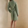 Green Women’s Ralph Lauren Cameo Wool-cashmere Wrap Coats Green Women’s Ralph Lauren Cameo Wool-cashmere Wrap Coats