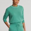 Green Women’s Ralph Lauren Cashmere Crewneck Sweaters