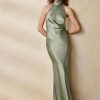 Green Women’s Ralph Lauren Chilton Washed Satin Evening Dress Green Women’s Ralph Lauren Chilton Washed Satin Evening Dress