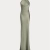 Green Women’s Ralph Lauren Chilton Washed Satin Evening Dress Green Women’s Ralph Lauren Chilton Washed Satin Evening Dress