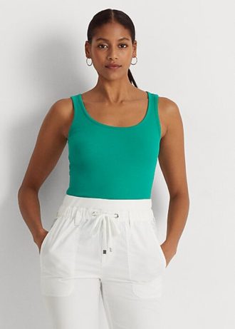 Green Women’s Ralph Lauren Cotton-Blend Tanks