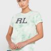 Green Women’s Ralph Lauren Crew Neck Graphic T Shirts