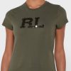 Green Women’s Ralph Lauren Graphic Crew Neck T Shirts
