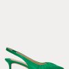Green Women’s Ralph Lauren Lolah Nappa Leather Slingback Heels Green Women’s Ralph Lauren Lolah Nappa Leather Slingback Heels