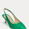 Green Women’s Ralph Lauren Lolah Nappa Leather Slingback Heels Green Women’s Ralph Lauren Lolah Nappa Leather Slingback Heels