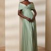 Green Women’s Ralph Lauren Merridan Pleated Jersey Evening Dress Green Women’s Ralph Lauren Merridan Pleated Jersey Evening Dress