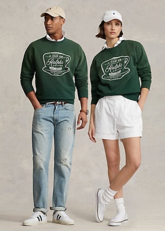 Green Women’s Ralph Lauren Ralph’s Coffee Crewneck Sweatshirts