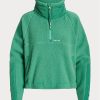 Green Women’s Ralph Lauren Ripstop-trim High-pile Fleece Pullover Sweatshirts