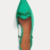 Green Women’s Ralph Lauren Silk-Blend Satin Slingback Flat Shoes Green Women’s Ralph Lauren Silk-Blend Satin Slingback Flat Shoes