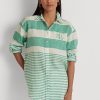 Green Women’s Ralph Lauren Striped Oversize Linen Shirts Green Women’s Ralph Lauren Striped Oversize Linen Shirts