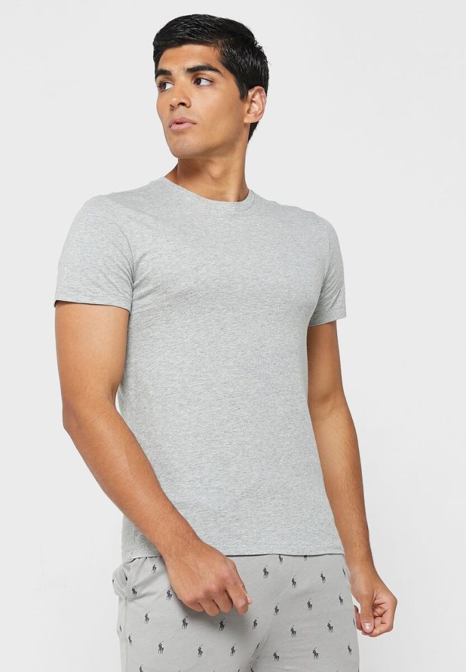Grey Men’s Ralph Lauren 3 Pack Assorted Crew Neck T Shirts