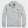 Grey Men’s Ralph Lauren Cotton Quarter-zip Jumper  Sweaters