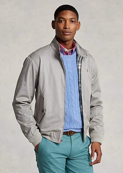 Grey Men’s Ralph Lauren Cotton Twill Jackets Grey Men’s Ralph Lauren Cotton Twill Jackets
