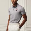 Grey Men’s Ralph Lauren Custom Slim Fit Bear Polo Shirts Grey Men’s Ralph Lauren Custom Slim Fit Bear Polo Shirts