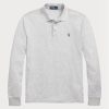 Grey Men’s Ralph Lauren Custom Slim Fit Birdseye Polo Shirts