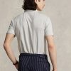Grey Men’s Ralph Lauren Custom Slim Fit Cotton-Linen Polo Shirts