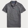 Grey Men’s Ralph Lauren Custom Slim Fit Mesh Polo Shirts Grey Men’s Ralph Lauren Custom Slim Fit Mesh Polo Shirts