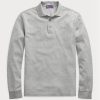 Grey Men’s Ralph Lauren Custom Slim Fit Pique Polo Shirts