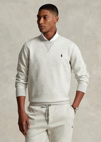 Grey Men’s Ralph Lauren Double-knit Pullover   Sweatshirt