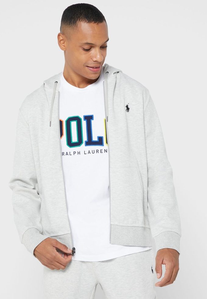 Grey Men’s Ralph Lauren Essential Hoodie Grey Men’s Ralph Lauren Essential Hoodie