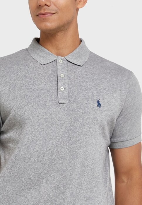 Grey Men’s Ralph Lauren Essential Polo Shirts Grey Men’s Ralph Lauren Essential Polo Shirts