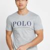 Grey Men’s Ralph Lauren Logo Crew Neck T Shirts Grey Men’s Ralph Lauren Logo Crew Neck T Shirts