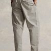 Grey Men’s Ralph Lauren Pleated Baggy Fit Canvas  Pants