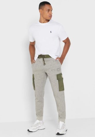 Grey Men’s Ralph Lauren Printed Sweatpants