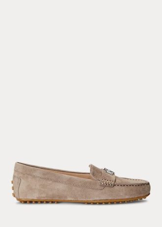 Grey Women’s Ralph Lauren Barnsbury Suede Loafers