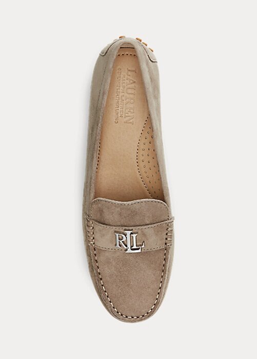 Grey Women’s Ralph Lauren Barnsbury Suede Loafers Grey Women’s Ralph Lauren Barnsbury Suede Loafers