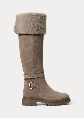 Grey Women’s Ralph Lauren Cristine Suede Boots