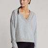 Grey Women’s Ralph Lauren Jersey V-Neck Sweatshirts Grey Women’s Ralph Lauren Jersey V-Neck Sweatshirts