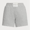 Grey Women’s Ralph Lauren Logo Fleece   Shorts