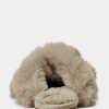 Grey Women’s Ralph Lauren Sydni Faux-Fur Flat Shoes Grey Women’s Ralph Lauren Sydni Faux-Fur Flat Shoes