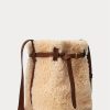 Honey/Cream Women’s Ralph Lauren Shearling Mini Bellport Bucket Bags
