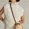 Honey/Cream Women’s Ralph Lauren Shearling Mini Bellport Bucket Bags