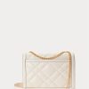 Ivory Women’s Ralph Lauren Polo ID Quilted Leather Envelope Crossbody Bags Ivory Women’s Ralph Lauren Polo ID Quilted Leather Envelope Crossbody Bags