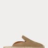 Khaki Men’s Ralph Lauren Cevio Suede Mule Casual Shoes