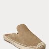 Khaki Men’s Ralph Lauren Cevio Suede Mule Casual Shoes