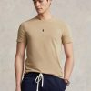 Khaki Men’s Ralph Lauren Custom Slim Fit Crewneck T Shirts Khaki Men’s Ralph Lauren Custom Slim Fit Crewneck T Shirts