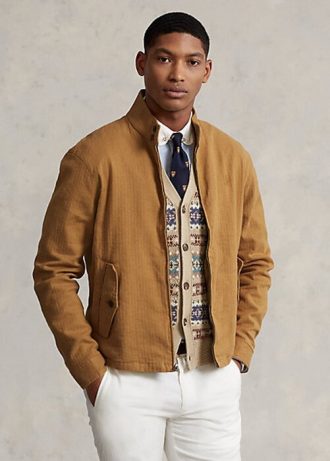 Khaki Men’s Ralph Lauren Linen-Blend Herringbone Twill Jackets
