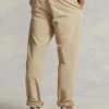 Khaki Men’s Ralph Lauren Pleated Baggy Fit Canvas  Pants